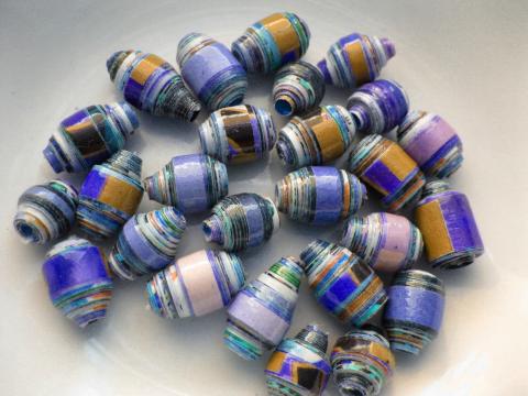 Paper Quilling Sample Beads