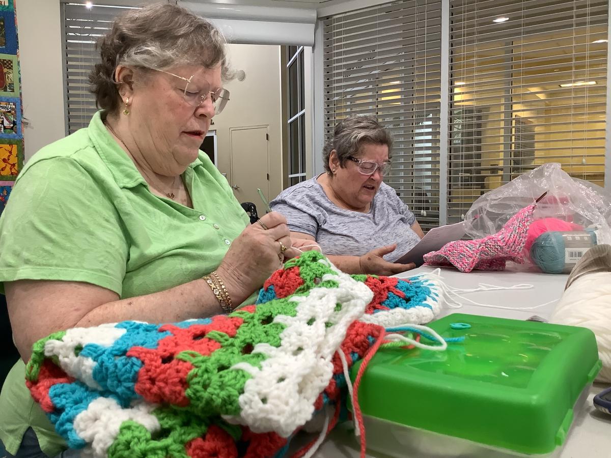 Knitting with Nancy