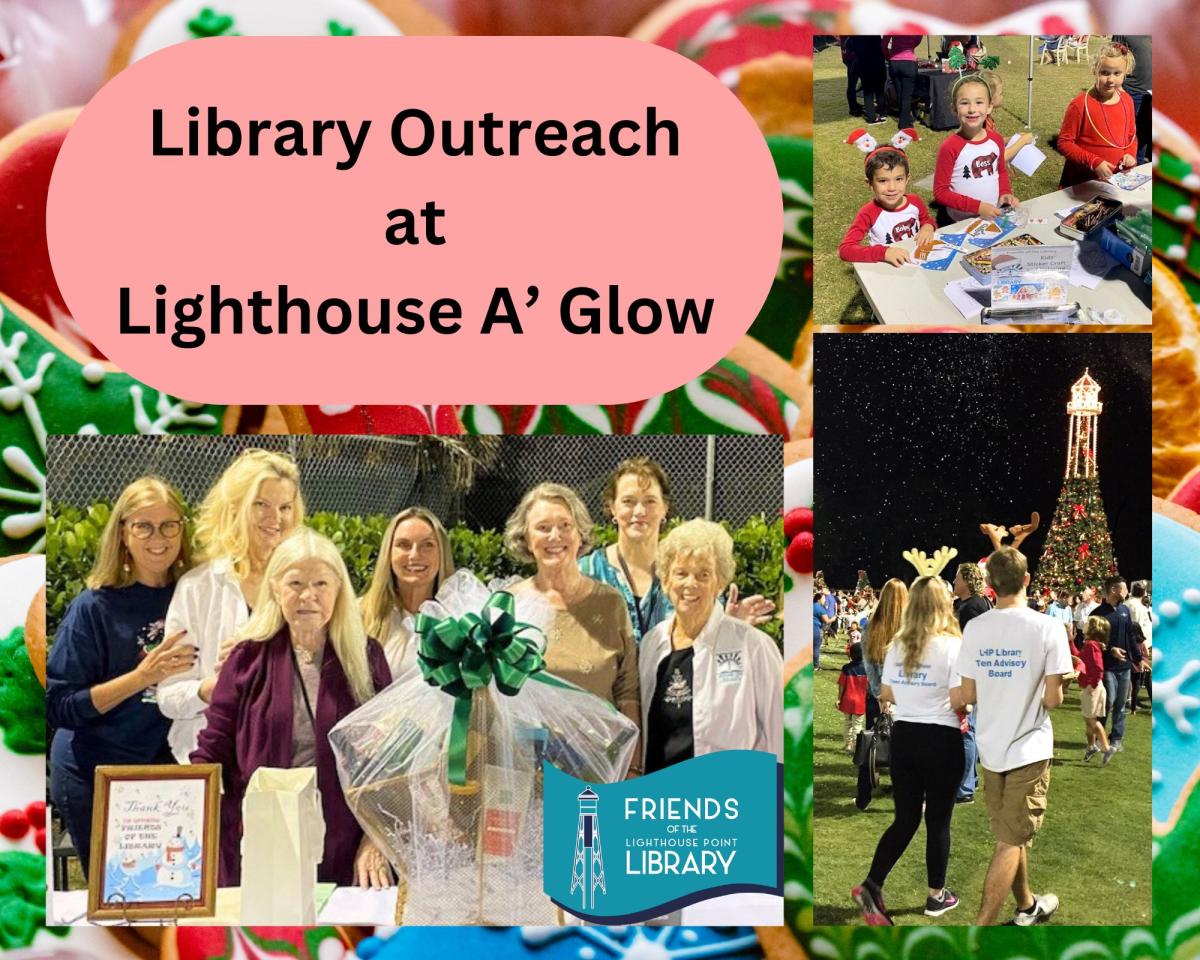 Library outreach at Lighthouse A' Glow