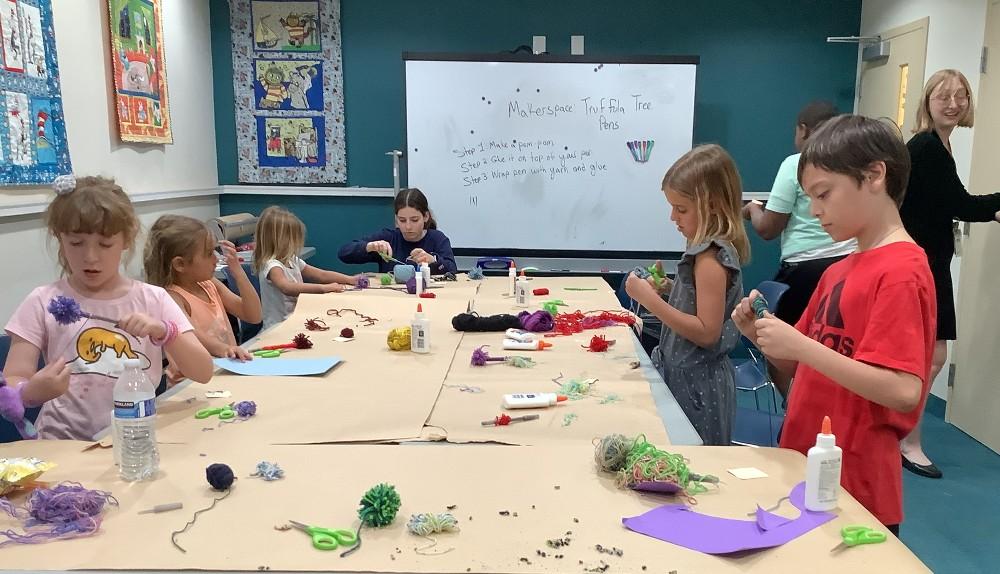 children making crafts